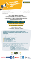 Concours d'éloquence 2021