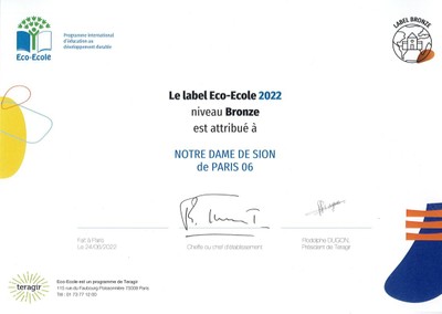 label eco ecole 2022 label eco ecole 2022