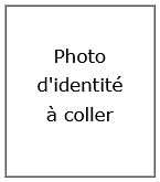 Photo d'identité à coller